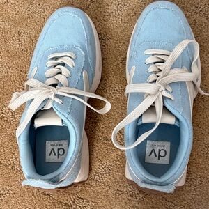 DV by Dolce Vita Light Blue and Off White Athletic Shoes